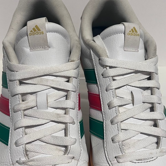 Adidas‎ Sneakers Gum Sole Mens 12 Red Green Stripes Casual Shoes - Picture 7 of 16